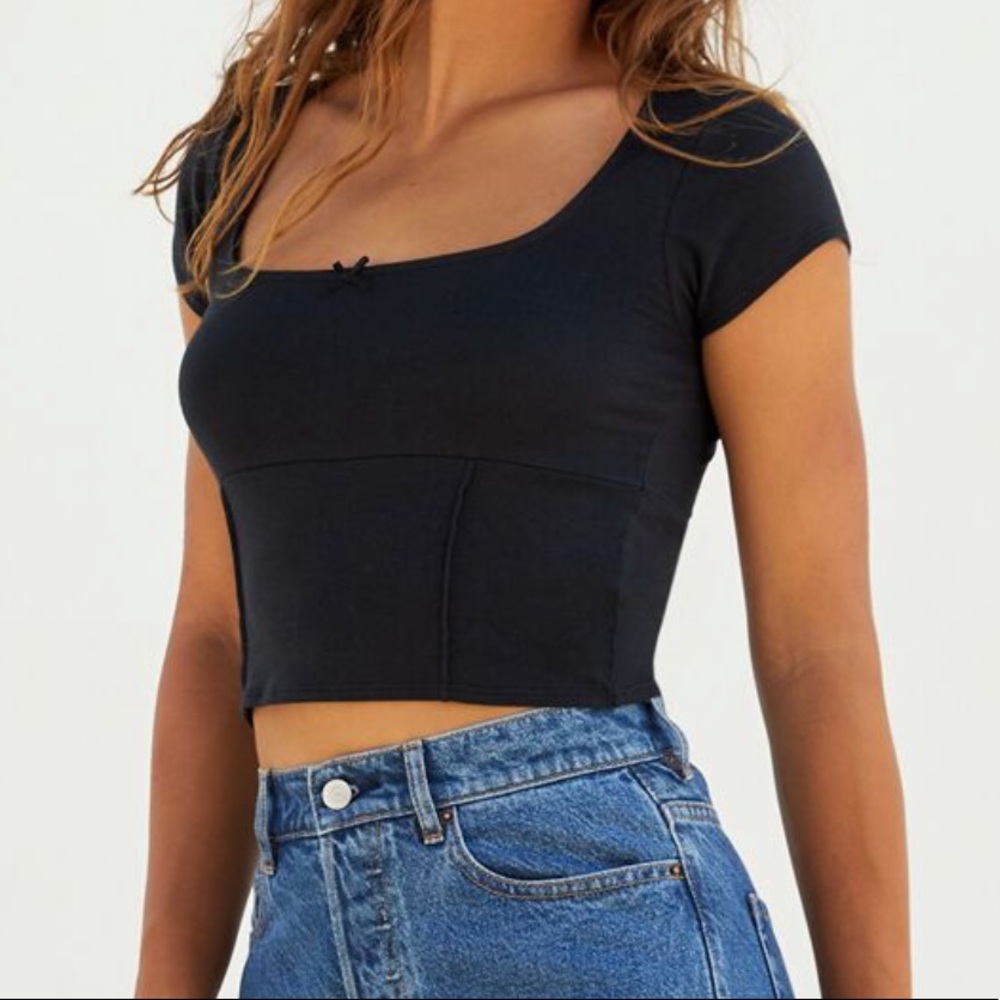 Pacsun Me To We Empire Bow Tie Top